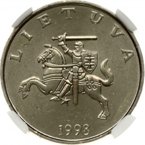 Lithuania 1 Litas 1998 NGC MS 64
