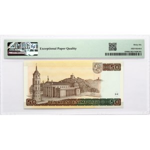 Lithuania 50 Litu 2003 Basanavičius PMG 66 Gem Uncirculated EPQ