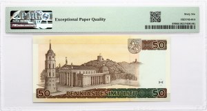 Lituanie 50 Litu 2003 Basanavičius PMG 66 Gem Uncirculated EPQ