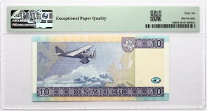 Lituanie 10 Litu 2007 (ND 2008) Darius et Girenas PMG 66 Gem Uncirculated EPQ