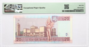 Lituanie 20 Litu 2007 Maironis PMG 66 Gem Uncirculated EPQ