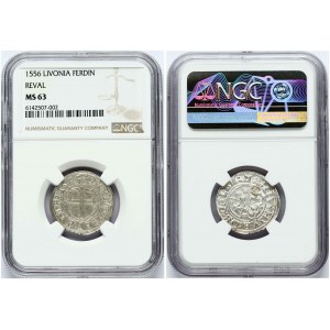 Livonia Ferding 1556 Reval NGC MS 63