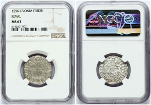 Livonia Ferding 1556 Reval NGC MS 63
