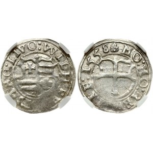 Livonia Ferding 1558 Reval NGC MS 61 TOP POP