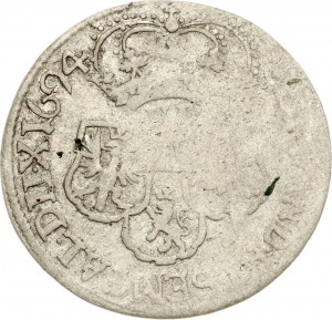 Livonie Courlande et Semigallia 6 Grossus 1694 GAH Mitau (R7)