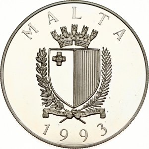 Malta 5 Liri / 10 Ecu 1993 Obrona Europy