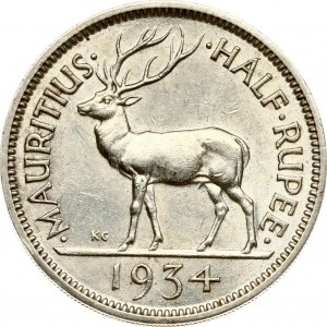 Mauritius ½ Rupee 1934