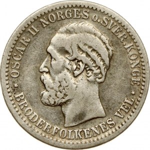 Norway 50 Ore 1877