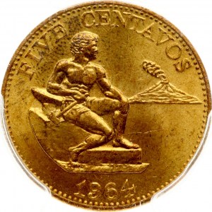Philippines 5 Centavos 1964 PCGS SP 66