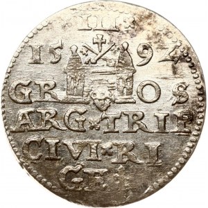 Pologne Trojak 1592 Riga