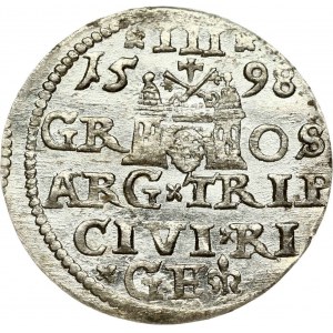 Polska Trojak 1598 Ryga