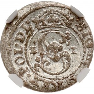 Polska Szeląg 1621 Ryga (R) NGC MS 63