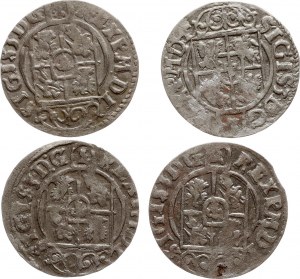 Pologne Poltorak 1624 Bydgoszcz Lot de 4 pièces