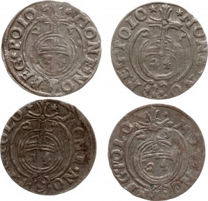 Pologne Poltorak 1625 Bydgoszcz Lot de 4 pièces