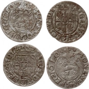 Pologne Poltorak 1626 Bydgoszcz Lot de 4 pièces