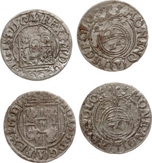 Pologne Poltorak 1626 Bydgoszcz Lot de 4 pièces