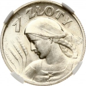 Poland 1 Zloty 1925 London NGC MS 62