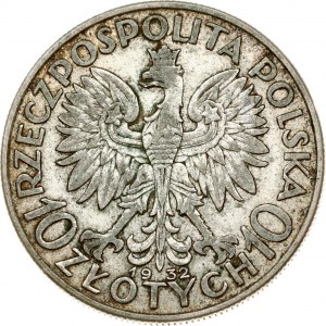 Poland 10 Zlotych 1932 (L)