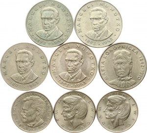 Pologne 10 & 20 Zlotych 1974-1982 Lot de 8 pièces