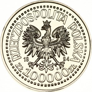 Pologne 100000 Zlotych 1994 MW Insurrection de Varsovie