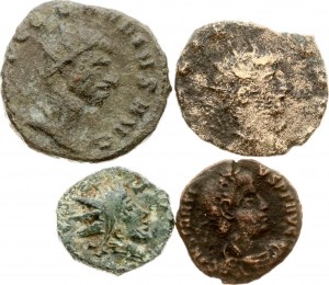 Roman Empire Antoninianus & Nummus (253-361) Lot of 4 coins