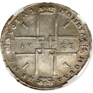 Russia Rouble 1723 OK (R1) NGS MS 62