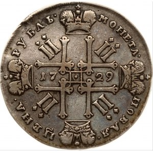 Rubel rosyjski 1729 (R1) PCGS VF Detail