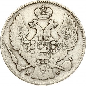 Rosyjsko-polski 30 kopiejek - 2 złote 1836 MW