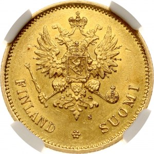 Rusko Pro Finsko 20 Markkaa 1878 S (R) NGC AU 58