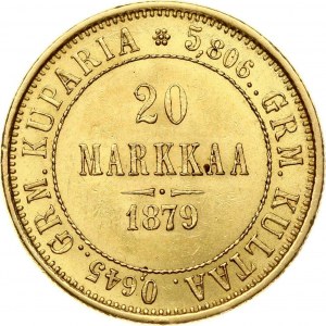 Russie pour la Finlande 20 Markkaa 1879 S