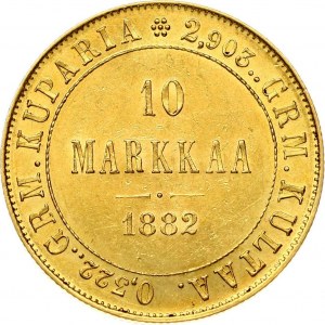 Russie pour la Finlande 10 Markkaa 1882 S