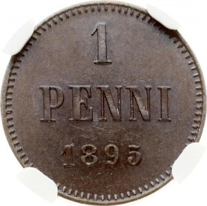 Russie pour la Finlande Penni 1895 NGC MS 64 BN