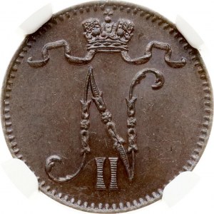 Russie pour la Finlande Penni 1895 NGC MS 64 BN