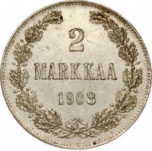 Russia For Finland 2 Markkaa 1908 L