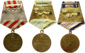 Russia USSR Medals Lot of 3 pcs
