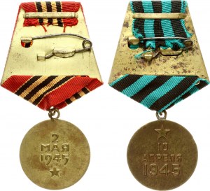 Russia USSR Medals Lot of 2 pcs