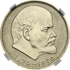 Rosja ZSRR Rubel 1970 Narodziny Włodzimierza Lenina NGC PF 64 ULTRA CAMEO