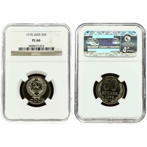 Russia USSR 50 Kopecks 1978 NGC PL 66