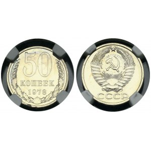 Russia USSR 50 Kopecks 1978 NGC PL 66
