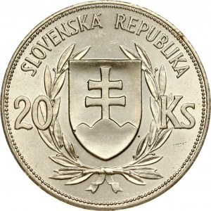 Slovakia 20 Korun 1939 Jozef Tiso