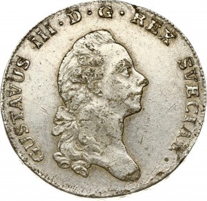 Suède 1 Riksdaler 1777 OL
