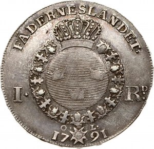 Suède 1 Riksdaler 1791 OL