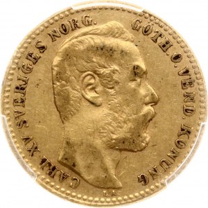 Szwecja 1 Karolin / 10 Franków 1868 PCGS AU 50