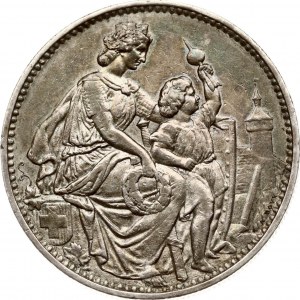 Switzerland 5 Francs 1865 Schaffhausen Shooting Festival