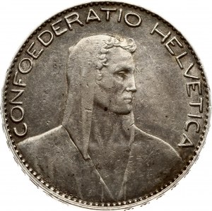 Švýcarsko 5 franků 1922 B Herdsman
