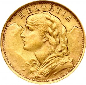 Switzerland 20 Francs 1935 LB