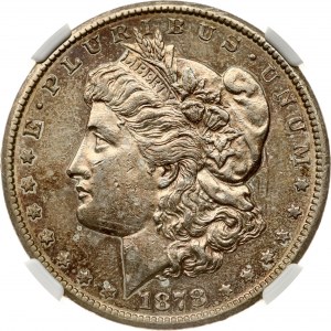 USA Morgan Dollar 1878 CC NGC AU DETAILY