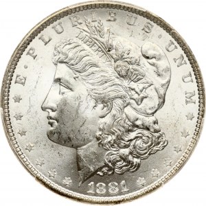 USA Morgan Dollar 1881 PCGS MS 63