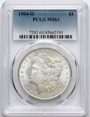 USA Morgan Dollar 1904 O PCGS MS 63