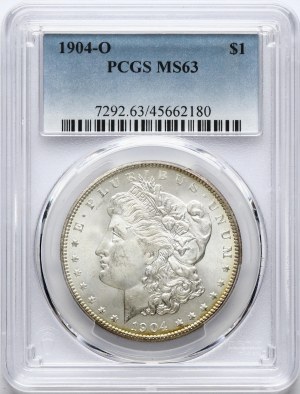 USA Morgan Dollar 1904 O PCGS MS 63